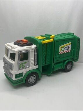 Recycle Truck Toy for Kids - Green and White